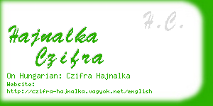 hajnalka czifra business card